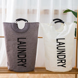 Weiyinxing Imitation Linen Large Size Moisture-Proof Storage Bag Handbag Satchel Aluminum Alloy Handbag Dirty Clothes Basket