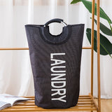 Weiyinxing Imitation Linen Large Size Moisture-Proof Storage Bag Handbag Satchel Aluminum Alloy Handbag Dirty Clothes Basket