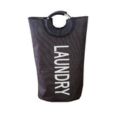 Weiyinxing Imitation Linen Large Size Moisture-Proof Storage Bag Handbag Satchel Aluminum Alloy Handbag Dirty Clothes Basket