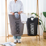 Weiyinxing Imitation Linen Large Size Moisture-Proof Storage Bag Handbag Satchel Aluminum Alloy Handbag Dirty Clothes Basket