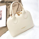 Weiyinxing Women Shoulder Bags Luxury Designer Shell Ladies Hand Bag Large Capacity Crossbody Bags Vintage PU Leather Totes Handbag
