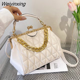 Weiyinxing triangular pleats totes bags for women gold chain luxury designer handbag for women women's bag 2023 trend crossbosy bag