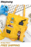 Weiyinxing Women's Tote Bag Large Capacity Simple Cute Student Shopper School Backpacks For Women Crossbody Female Shoulder Bag