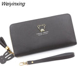Weiyinxing for Women Kawaii Large Wallet Luxury Designer Lady Wallet Pink Purse Womens Wallet Big Women Leather Wallet Coin Purse