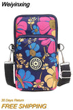 Weiyinxing Shoulder Bags Nylon Women Mobile Phone Bags Mini Female Messenger Purse Lady Wallet New 2023 Female CrossBody Bag