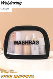 Weiyinxing Women Travel Storage Bag Cosmetic Bag Makeup Bag Travel Organizer Bags Waterproof Washbag Transparent Cosmetic Cases