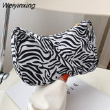 Weiyinxing Women Shoulder Bag Fashion Animal Pattern Print Bag Casual Nylon Butterfly Leopard Zebra Cow Print Women Handbag Underarm Bags