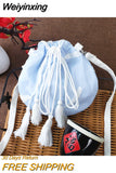 Weiyinxing Crossbody Bag 2023 Ancient Customs Canvas Hanfu Small Bag Chinese Style Embroidery Cross Body One Shoulder Bag Retro Tassels