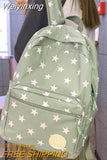 Weiyinxing Women New Laptop Kawaii Printing Lady Book School Bag Girl Nylon Fashion Cool Female Travel Cute College Backpack Student Trendy