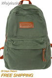 Weiyinxing Cool Girl Boy Canvas Green Laptop Student Bag Trendy Women Men College Bag Female Backpack Male Lady Travel Backpack Fashion