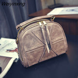Weiyinxing women cross-body bags for women shoulder messenger bags crocodile pattern artificial leather handbag with tassel