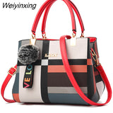 Weiyinxing YIDE Luxury Handbag Women Stitching Wild Messenger Bags Designer Brand Plaid Shoulder Bag Female Ladies Totes Crossbody Bags