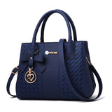 Weiyinxing Female 2024 Fashion Handbag Big Bag Tide Middle-Aged Embroidery Thread Single Shoulder Cross-Body Bag Handbag