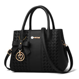 Weiyinxing Female 2024 Fashion Handbag Big Bag Tide Middle-Aged Embroidery Thread Single Shoulder Cross-Body Bag Handbag