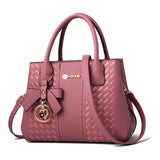 Weiyinxing Female 2024 Fashion Handbag Big Bag Tide Middle-Aged Embroidery Thread Single Shoulder Cross-Body Bag Handbag