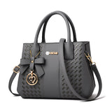Weiyinxing Female 2024 Fashion Handbag Big Bag Tide Middle-Aged Embroidery Thread Single Shoulder Cross-Body Bag Handbag