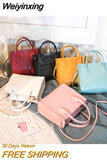 Weiyinxing Handbags Women Soft Pu Leather One Shoulder Bag Lady' Retro Alligator Pattern Crossbody Bag High-capacity Popular Design