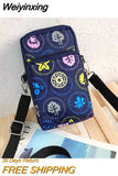 Weiyinxing Shoulder Bags Nylon Women Mobile Phone Bags Mini Female Messenger Purse Lady Wallet New 2023 Female CrossBody Bag