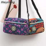 Weiyinxing Cloth Women's Crossbody Bag 2023 Cloth Casual Backpack Messenger Nylon Canvas Bag Shoulder Middle-aged Mother Handbag