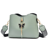 Weiyinxing Chen Female Bag] 2024 New Bow Knot Shell Bag Simple Large Capacity Fashion Pure Color Cross-Body Bag