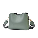 Weiyinxing Chen Female Bag] 2024 New Bow Knot Shell Bag Simple Large Capacity Fashion Pure Color Cross-Body Bag