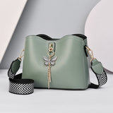 Weiyinxing Chen Female Bag] 2024 New Bow Knot Shell Bag Simple Large Capacity Fashion Pure Color Cross-Body Bag