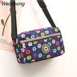 Weiyinxing Cloth Women's Crossbody Bag 2023 Cloth Casual Backpack Messenger Nylon Canvas Bag Shoulder Middle-aged Mother Handbag