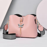 Weiyinxing Chen Female Bag] 2024 New Bow Knot Shell Bag Simple Large Capacity Fashion Pure Color Cross-Body Bag
