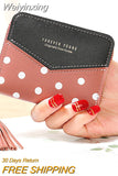 Weiyinxing Short Wallet Women's Small Fresh Round Dot Pattern Zipper Mini Wallets Young Girl Style Tassels Zero Purse Fashion Versatile
