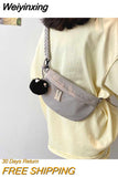 Weiyinxing Bags for Women Casual Solid Fashion Simple Cute Pendant Women's Design Handbag Spring New Female Crossbody Bag