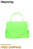 Weiyinxing New Fashion Crossbody Bag Women's Senior Texture Handbag Soild Color Trendy Design Ladies' High Quality Chain Shoulder Bag