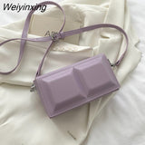 Weiyinxing Checkered Designer Women's Crossbody Bag Casual Shoulder Bag Fashion Solid Color Lady Messenger Clutch Bag Female 2023