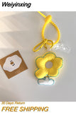 Weiyinxing Flower Pendant Bag Accessories Women Handbag Decoration Creative Keychain Pendants Girls Bag Hanging Ornament Charm Gift