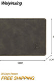Weiyinxing Men Wallet Soft PU Leather Bifold Zipper Card Holder Wallet Male Casual Zipper Small Handbags Card Storage