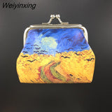Weiyinxing Women Printing Coin Purses Girl Hasp Zero Wallet Ladies Clutch Change Purse Female Mini Money Bag PU Leather Wallet
