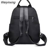 Weiyinxing Lightweight Women's Backpack Oxford Waterproof Classic Elegant Girl Rucksack Shopping Leisure School Bag 2023 New Design
