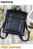 weiyinxing Backpack Female Pu Leather Bag Women's Backpack Fashion School Bag for Girl High Quality Leisure Shoulder Bag Sac A Dos