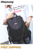 Weiyinxing Anti-theft Backpack Women Casual Waterproof School Bags for Teenage Girl Multi-Function Shoulder Bag Travel Rucksack