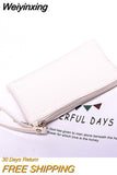 Weiyinxing Women's Handbag Korean Version Crocodile Print Handbags Lady's Mobile Phone Purse Leather Purse Long Zippered Large Capacity