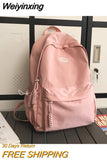 Weiyinxing Female Kawaii College Bag Student Women Backpacks Cool Teenage Girl Boy Teenager School Bag Ladies Fashion Backpack Trendy