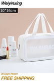 Weiyinxing Women Travel Storage Bag Cosmetic Bag Makeup Bag Travel Organizer Bags Waterproof Washbag Transparent Cosmetic Cases