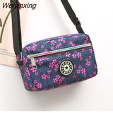 Weiyinxing Cloth Women's Crossbody Bag 2023 Cloth Casual Backpack Messenger Nylon Canvas Bag Shoulder Middle-aged Mother Handbag