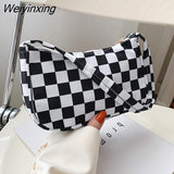 Weiyinxing Women Shoulder Bag Fashion Animal Pattern Print Bag Casual Nylon Butterfly Leopard Zebra Cow Print Women Handbag Underarm Bags