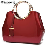 Weiyinxing High Quality Patent Leather Women Bag Ladies Cross Body Messenger Shoulder Bags Handbags Women Famous Brands Bolsa Feminina