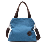 Weiyinxing Version Of Leisure Simple Literary Canvas Bag Women's Handbag Single Shoulder Cross-Body Bag Sen Women's Students Canvas Bag Bag