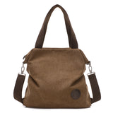 Weiyinxing Version Of Leisure Simple Literary Canvas Bag Women's Handbag Single Shoulder Cross-Body Bag Sen Women's Students Canvas Bag Bag