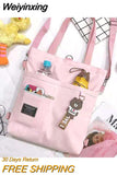 Weiyinxing Women's Tote Bag Large Capacity Simple Cute Student Shopper School Backpacks For Women Crossbody Female Shoulder Bag