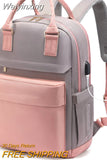 Weiyinxing Women's Travel Backpack Fashion USB Charging Laptop Lightweight Handbag School Bags For Girls Multifunctional Suitcase Backpacks
