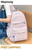 Weiyinxing Multipocket Nylon Women Backpack Female Big Waterproof Back Bag Portable School Rucksack For Girl Student Schoolbag Cool