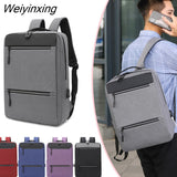 Weiyinxing matching Waterproof 17 Inch Laptop Backpack Men USB Charging Travel Backpack Women Oxford Rucksack Male Vintage School Bag